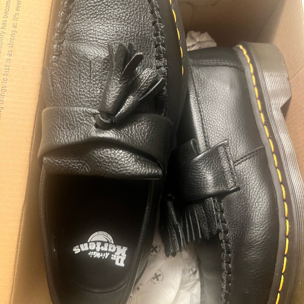 Dr. Martens Black Tassel Loafers